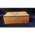 Wood Trinket / Jewellery Box 15 x 8 x 5 cm