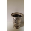 silver plate tooth pick holder  7 cm