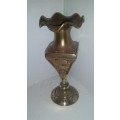Brass  vase / candle holder India 12 cm