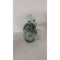Solid Glass Squirrel  ornament  10 x 7 cm