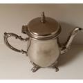dainty footed silver plated tea pot 10 cm