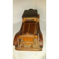 Large Vintage Wooden Car 38 cm x 12 cm x 15 cm