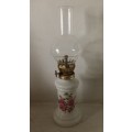 Floral Parafin Lamp with  shade 24 cm