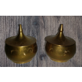 Pair of Brass Trinket holders 7 x 4 cm