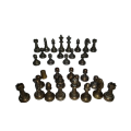 31 Metal Chess Pieces ( one pawn piece missing )