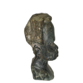 CARVED STONE HEAD 20 CM
