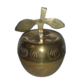 Brass lidded bowl  6 x 8 cm