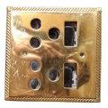 Brass Wall Socket Plug inPut
