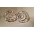 Pair of  Glass crystal door knobs