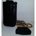 Black Sling Bag with Small Purse