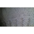 Vintage Crochet Round Table Cloth 140 cm