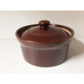 Oven and Freezer Proof Lidded Bowl made in England 12 x 6 cm