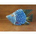 Wood Fish Ornament  15 x 9 cm
