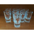 Set of Nine Shot Glass Glasses
