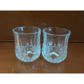 Set of two   crystal glass Shot   Glasses