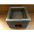 wood Planter / Candle stand 14 x 10 cm