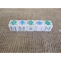 For Winners & Losers   A Very Old Set Of 5 Poker Dices