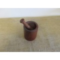Lovely Old Wooden Mortar And Pestle