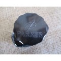 Vintage Parker Glass Bottle Black Quink Fountain Pen Ink      France      57ml