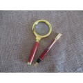 Smart Vintage Pierre Cardin Ballpoint Pen And A Beautiful Vintage Magnify Glass