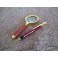 Smart Vintage Pierre Cardin Ballpoint Pen And A Beautiful Vintage Magnify Glass