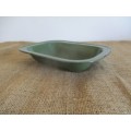 A Very Nice Enamel Pie Dish In Rare Green Colour