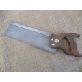 Beautiful Vintage Superior Warranted Disston 12 Inch Back Saw           Made In Canada