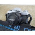 Relisted - Vintage Minolta X-370 Camera With Film & Minolta MD 50mm  1:1.7 Lens Plus Manual