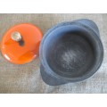 A Nice Size Vintage Cast Iron Flat Bottom Pot