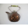 Charming And Cute Looking Vintage Copper Landex Royal Crafts Battery Operated Wall Clock    Japan