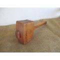 A Beautiful Vintage Carpenter's Solid Wooden Mallet