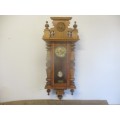 Real Beautiful Antique/Vintage German R=A Wall Clock With Original Key      Approx 1920's - 1930's