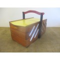 Relisted -   Nice Vintage Wooden Sewing Box