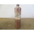 Genuine Vintage Bols Z.O.Genever Spirit Aperitif 3/4 Liter Stoneware Bottle     Distilled In Holland