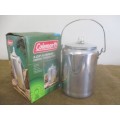Beautiful Vintage Colema 9-Cup Aluminum Coffee Percolator In Original Packaging     MIB