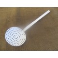 For Lorna's Bid Only - Beautiful Vintage Old Fashioned Enamel Skimmer Ladle