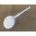 For Lorna's Bid Only - Beautiful Vintage Old Fashioned Enamel Skimmer Ladle