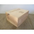 For Connie's Bid - Lovely Tonque & Groove Mastroberardino 1878 Hinged Wooden Wine Box      Italy