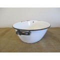 Relisted - Characterful Oval Old Fashioned Enamel Wash Basin