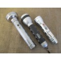 Collection Of Three Vintage Eveready Hand Torches