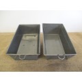 Two Very Beautiful And Sturdy Vintage Metal Bread Pans                       Made In England