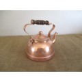 Cute Vintage Tagus R 51 Copper Tea Pot              Made In Portugal