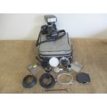 Beautiful Vintage Olympus OM-4 SLR 35mm Camera In Original Case And With Some Accessories