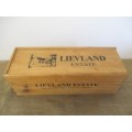 Beautiful Enormous Lievland Estate Wooden Wine Box With Sliding Lid And Equally Beautiful Joints