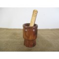 Lovable Wooden Mortar And Pestle
