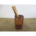 Lovable Wooden Mortar And Pestle