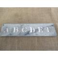 Nice 2 inch / 50mm Complete Alphabetical Letter & Complete Number Stencil Set On Metal Sheeting