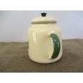 Beautiful Sizable Vintage Old Fashioned Enamel H&H Coffee Pot