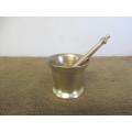 Beautiful Vintage Solid Brass Mortar And Pestle