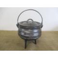 Neat SABS BestDuty #3/4 Three Legged Solid Cast Iron Potjie Pot